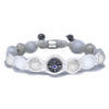 Frosty Snowfall Sapphire Gemstone Bracelet
